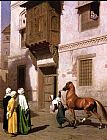 Jean-Leon Gerome Horse Merchant in Cairo painting